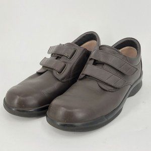 Apex Ambulator V1260M Mens 9.5 Brown Shoes Walking Diabetic Comfort Therapeutic